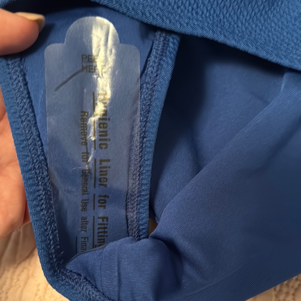 Blue Textured Bikini Set - Picture 3 of 10